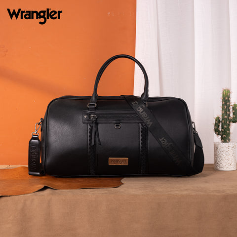 WG185-5110 Wrangler Whipstitch  Collection Duffle Bag -Black