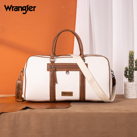 WG185-5110 Wrangler Whipstitch  Collection Duffle Bag -Beige