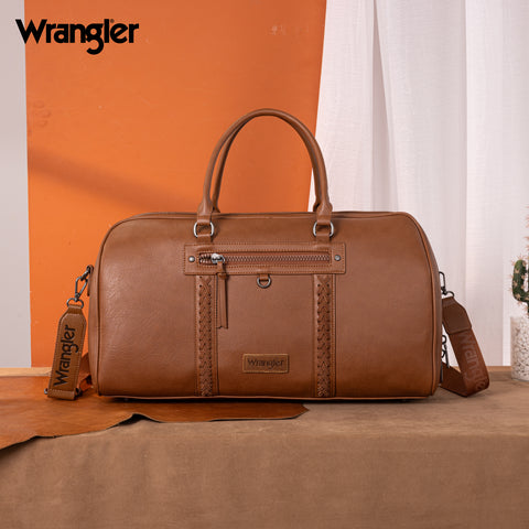 WG185-5110 Wrangler Whipstitch  Collection Duffle Bag -Brown