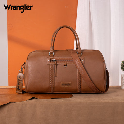 WG185-5110 Wrangler Whipstitch  Collection Duffle Bag -Brown