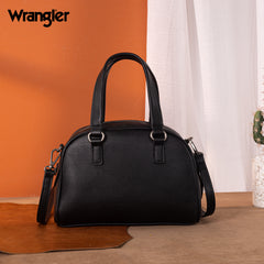 WG185-5112 Wrangler Whipstitch  Collection Satchel/Crossbody Bag -Black