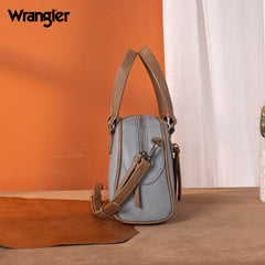 WG185-5112 Wrangler Whipstitch  Collection Satchel/Crossbody Bag -Jean