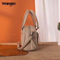 WG185-5112 Wrangler Whipstitch  Collection Satchel/Crossbody Bag -Khaki