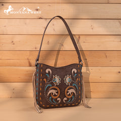MW1348-918  Montana West Embroidered Hobo Bag