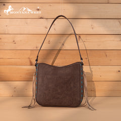MW1348-918  Montana West Embroidered Hobo Bag