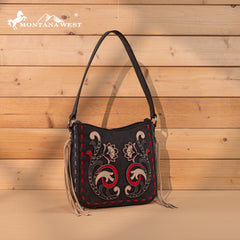 MW1348-918  Montana West Embroidered Hobo Bag