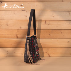 MW1348-918  Montana West Embroidered Hobo Bag