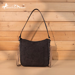 MW1348-918  Montana West Embroidered Hobo Bag