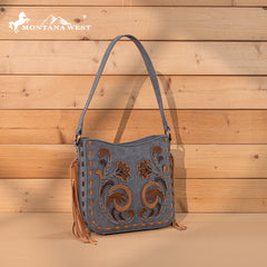 MW1348-918  Montana West Embroidered Hobo Bag