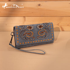 MW1348-W002 Montana West Embroidered Collection Wallet