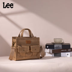 LEE53-001   LEE  Waxed Canvas Tote/Crossbody