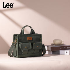 LEE53-001   LEE  Waxed Canvas Tote/Crossbody