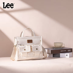 LEE53-001   LEE  Waxed Canvas Tote/Crossbody