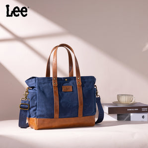 LEE53-004 Lee Waxed Canvas Tote Bag/Crossbody