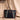 WG233-2009 Wrangler Aztec Embroidered Tote/Crossbody Bag - Black