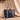 WG233-2009 Wrangler Aztec Embroidered Tote/Crossbody Bag - Black