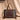 WG233-2009 Wrangler Aztec Embroidered Tote/Crossbody Bag - Brown
