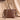 WG233-2009 Wrangler Aztec Embroidered Tote/Crossbody Bag - Light Brown