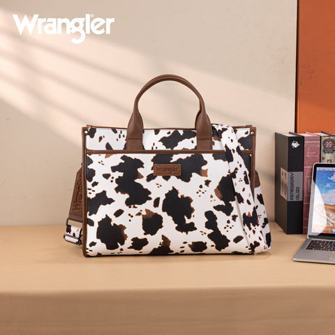 WG288-8119  Wrangler Carry-All Large Tote Work Tote /Crossbody - Cow-Brown