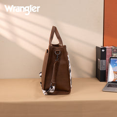 WG288-8119  Wrangler Carry-All Large Tote Work Tote /Crossbody - Cow-Brown