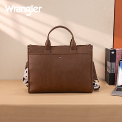 WG288-8119  Wrangler Carry-All Large Tote Work Tote /Crossbody - Cow-Brown