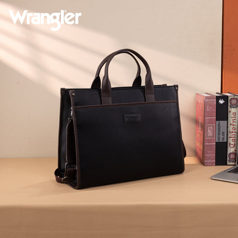WG288-8119  Wrangler Carry-All Large Tote Work Tote /Crossbody - Black