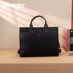 WG288-8119  Wrangler Carry-All Large Tote Work Tote /Crossbody - Black