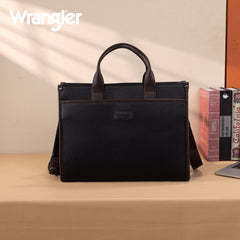 WG288-8119  Wrangler Carry-All Large Tote Work Tote /Crossbody - Black