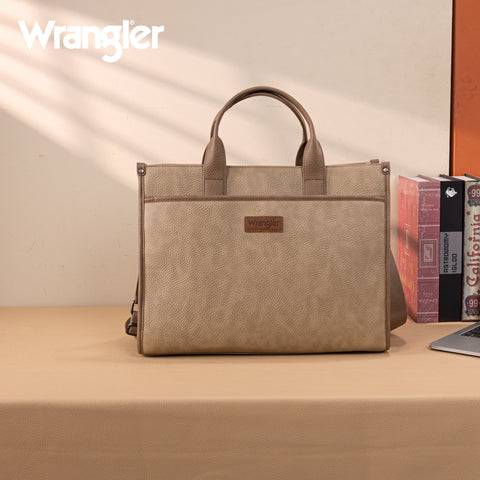 WG288-8119  Wrangler Carry-All Large Tote Work Tote /Crossbody - Tan