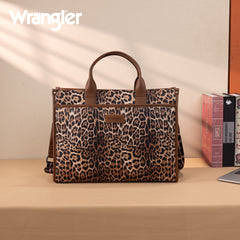 WG288-8119  Wrangler Carry-All Large Tote Work Tote /Crossbody - Leopard