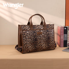 WG288-8119  Wrangler Carry-All Large Tote Work Tote /Crossbody - Leopard