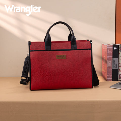 WG288-8119  Wrangler Carry-All Large Tote Work Tote /Crossbody - Red