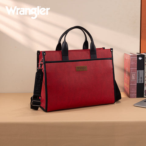 WG288-8119  Wrangler Carry-All Large Tote Work Tote /Crossbody - Red
