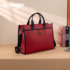 WG288-8119  Wrangler Carry-All Large Tote Work Tote /Crossbody - Red