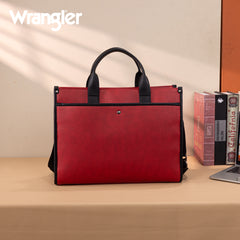WG288-8119  Wrangler Carry-All Large Tote Work Tote /Crossbody - Red