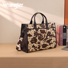 WG288-8119  Wrangler Carry-All Large Tote Work Tote /Crossbody - Cow-Coffee