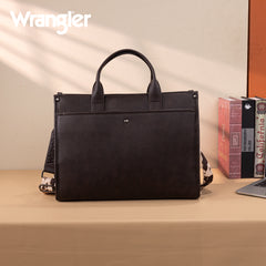 WG288-8119  Wrangler Carry-All Large Tote Work Tote /Crossbody - Cow-Coffee