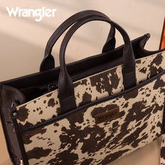 WG288-8119  Wrangler Carry-All Large Tote Work Tote /Crossbody - Cow-Coffee