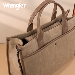 WG288-8119  Wrangler Carry-All Large Tote Work Tote /Crossbody - Tan