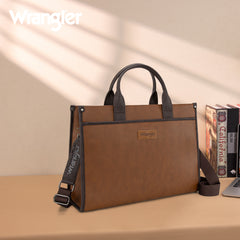 WG288-8119  Wrangler Carry-All Large Tote Work Tote /Crossbody - Brown-Coffee