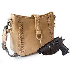 MWL-G001 Montana West Genuine Leather Collection Concealed Carry Hobo/Crossbody