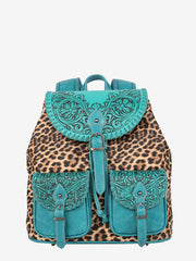 MW1173-9110 Montana West Tooled Collection Backpack - Turquoise