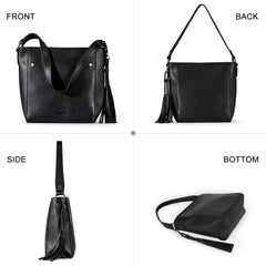 MWC-068  Montana West  Tassel Shoulder  Bag - Black