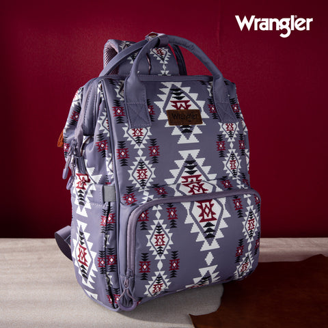 WG2204-9110  W Wrangler Aztec Printed Callie Backpack - Lavender