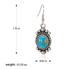 RCE-1108   Rustic Couture's  Artificial  Stone Dangling Earring