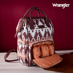 Wrangler Allover Aztec Dual Sided Backpack - Montana West World