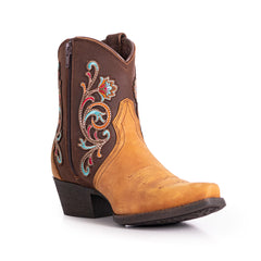 MWB6013  Montana West Women's Western Embroidered Cowgirl Boots - Full Grain Leather, Snip Toe