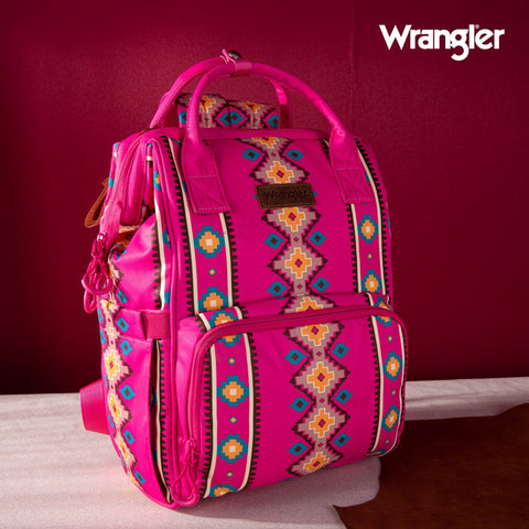 Wrangler Allover Aztec Dual Sided Backpack - Montana West World