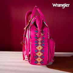 WG2204-9110   Wrangler Aztec Printed Callie Backpack - Hot Pink