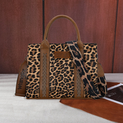 WG70-8120CLP  Wrangler Leopard Print Tote/Crossbody - Leopard